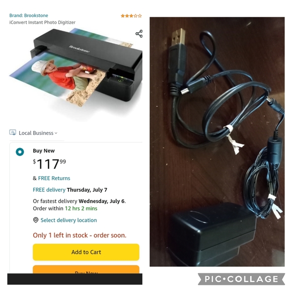 BN ICovert Brookstone Instant Photo Digitizer - Picture 5 of 5